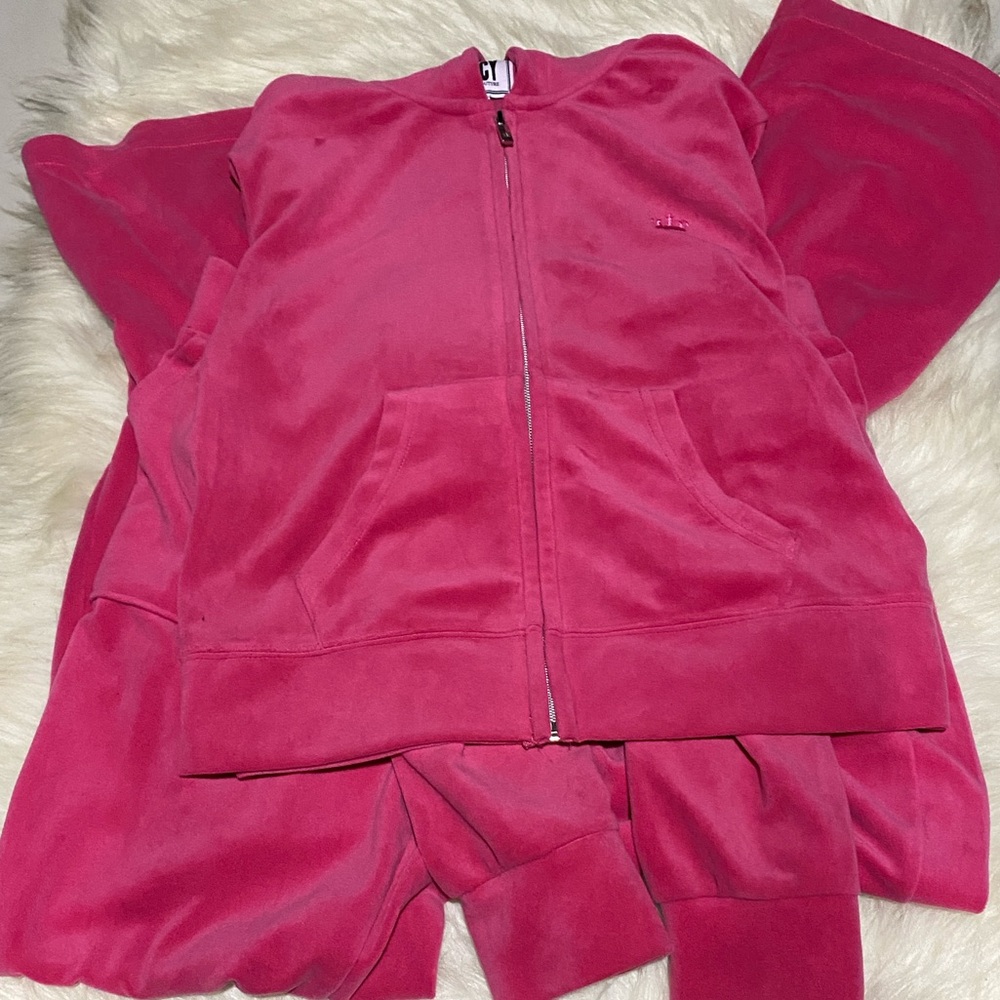 Juicy Couture Fuchsia Velour Tracksuit
